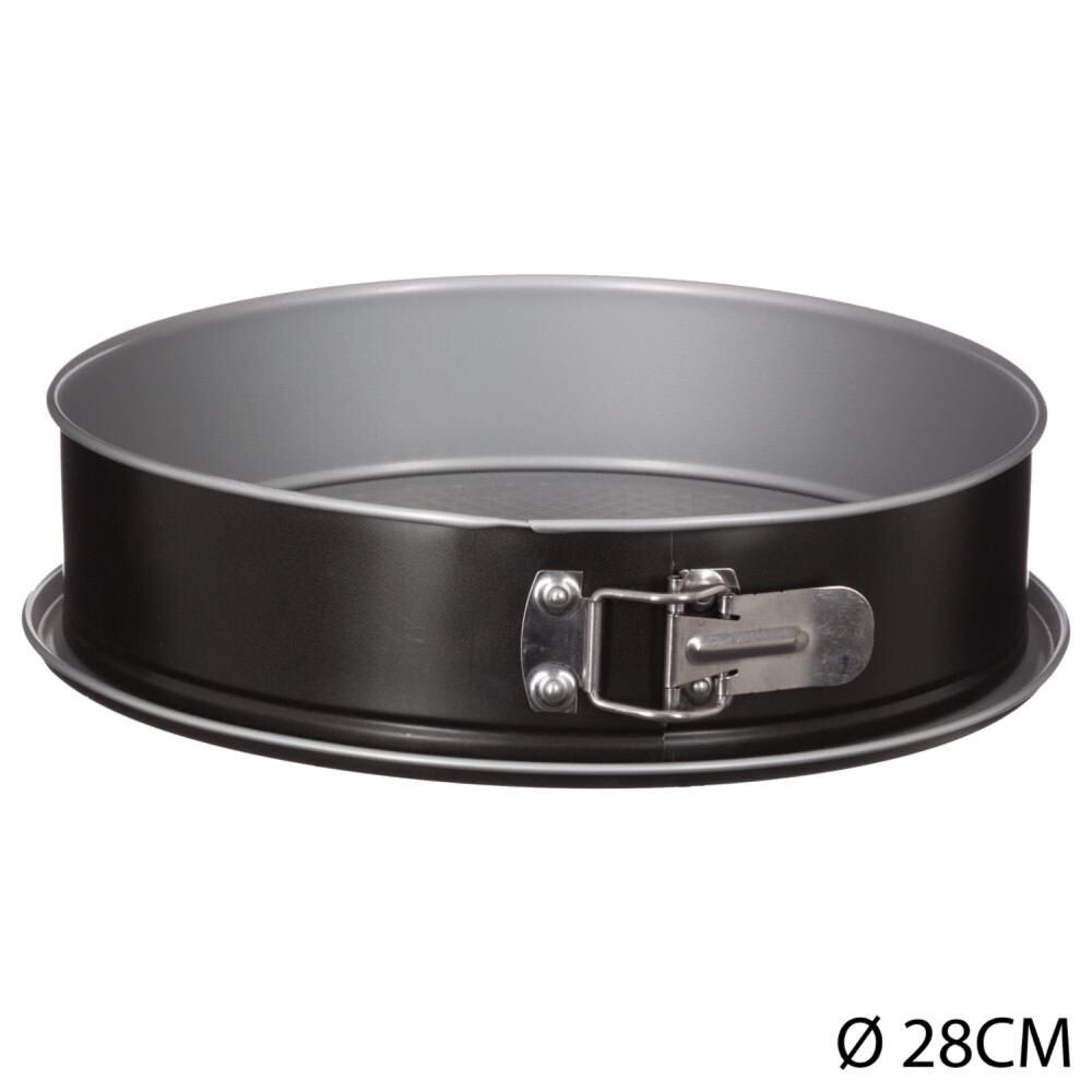 Forma redonda desmontável 28cm preta