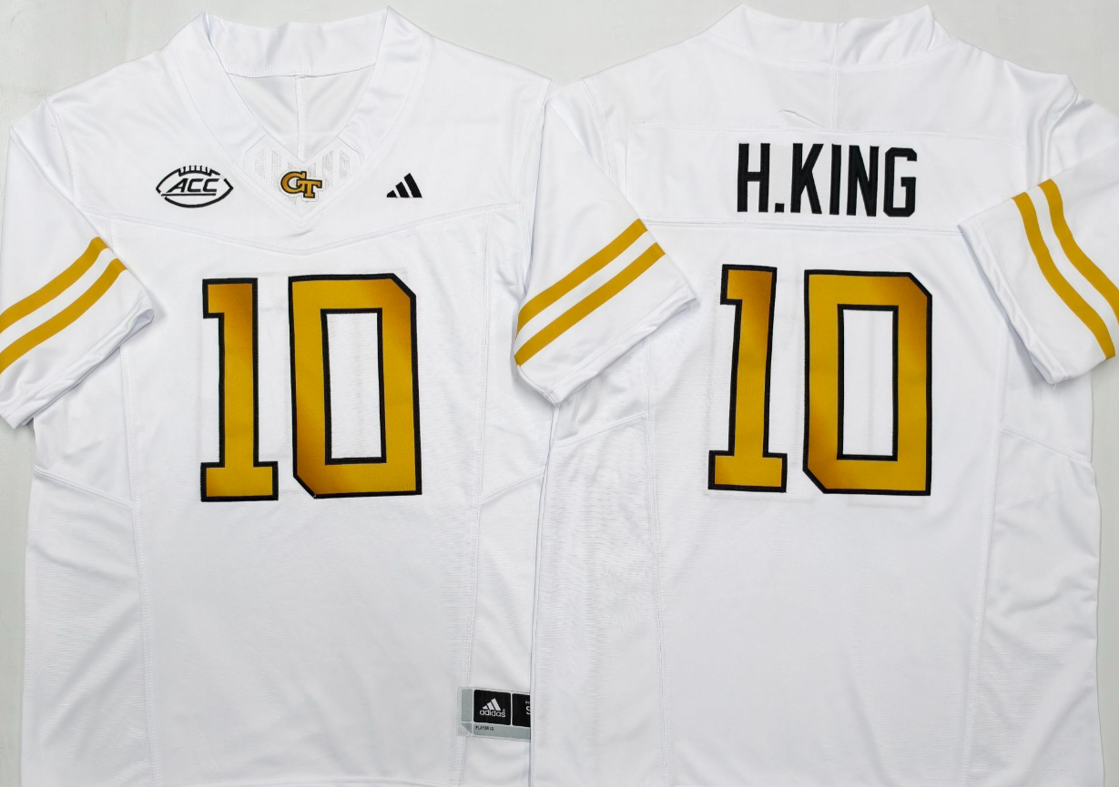 Haynes King NCAA Georgia Tech Yellow Jackets Adidas Vapor Limited Jersey