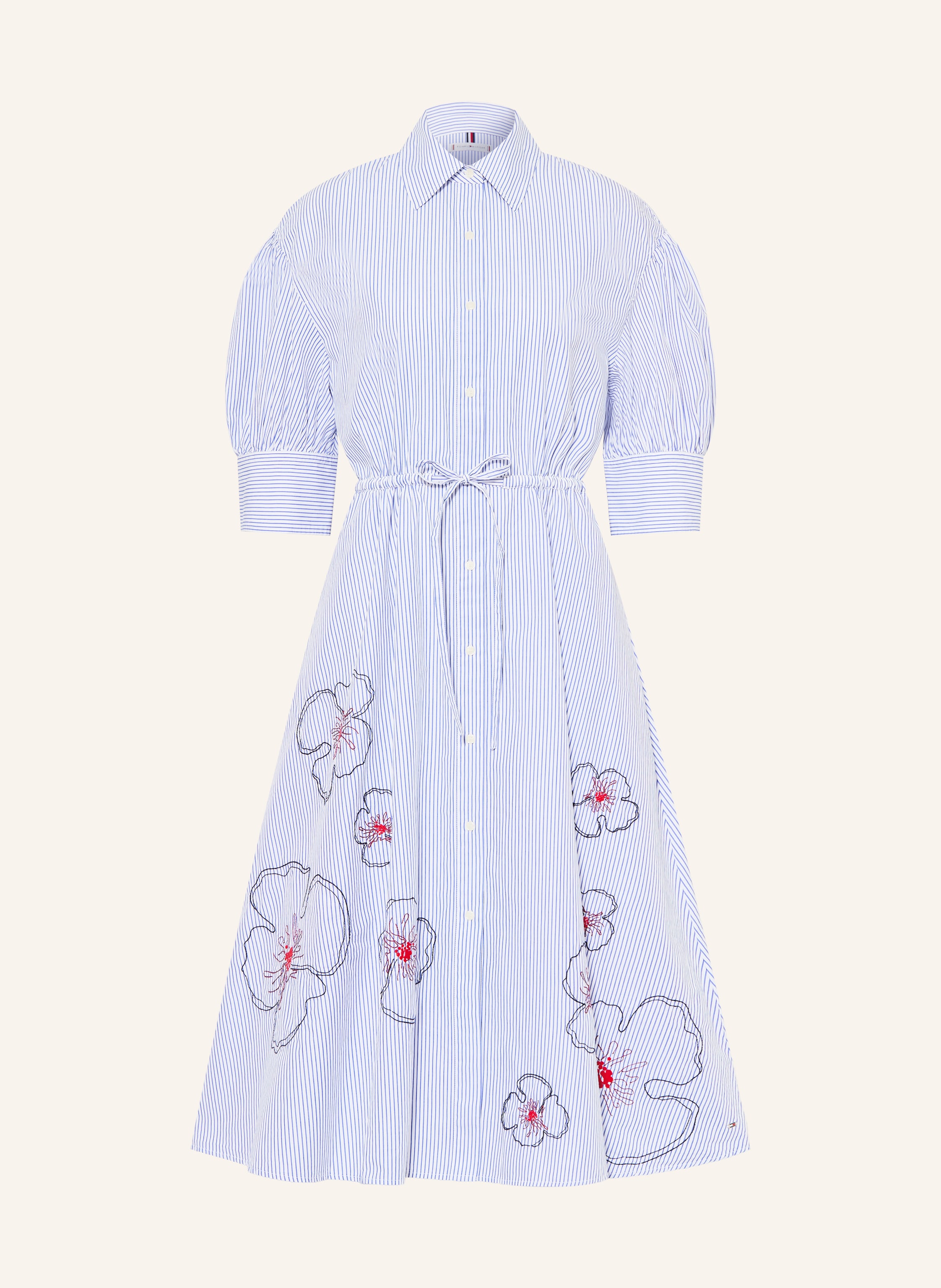 TOMMY HILFIGER Hemdblusenkleid mit 3/4-Arm