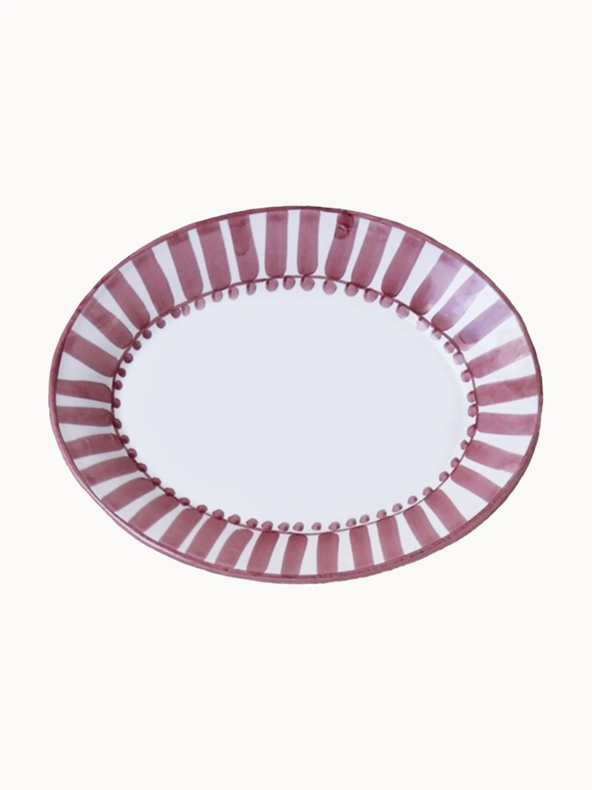 Handgefertigte Servierplatte Rayure Sole