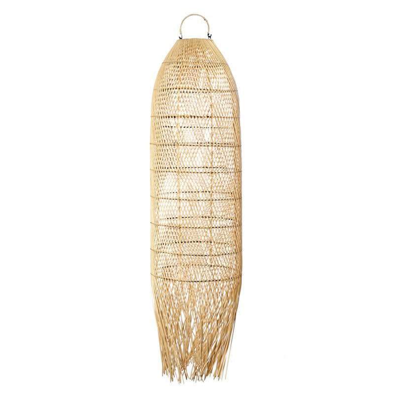 SQUID - Abat-jour en rotin naturel 30x110