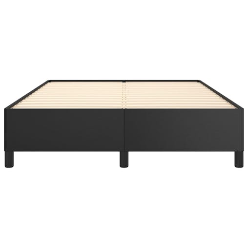 NNEVL Bed Frame Black 137x190 cm Double Faux Leather