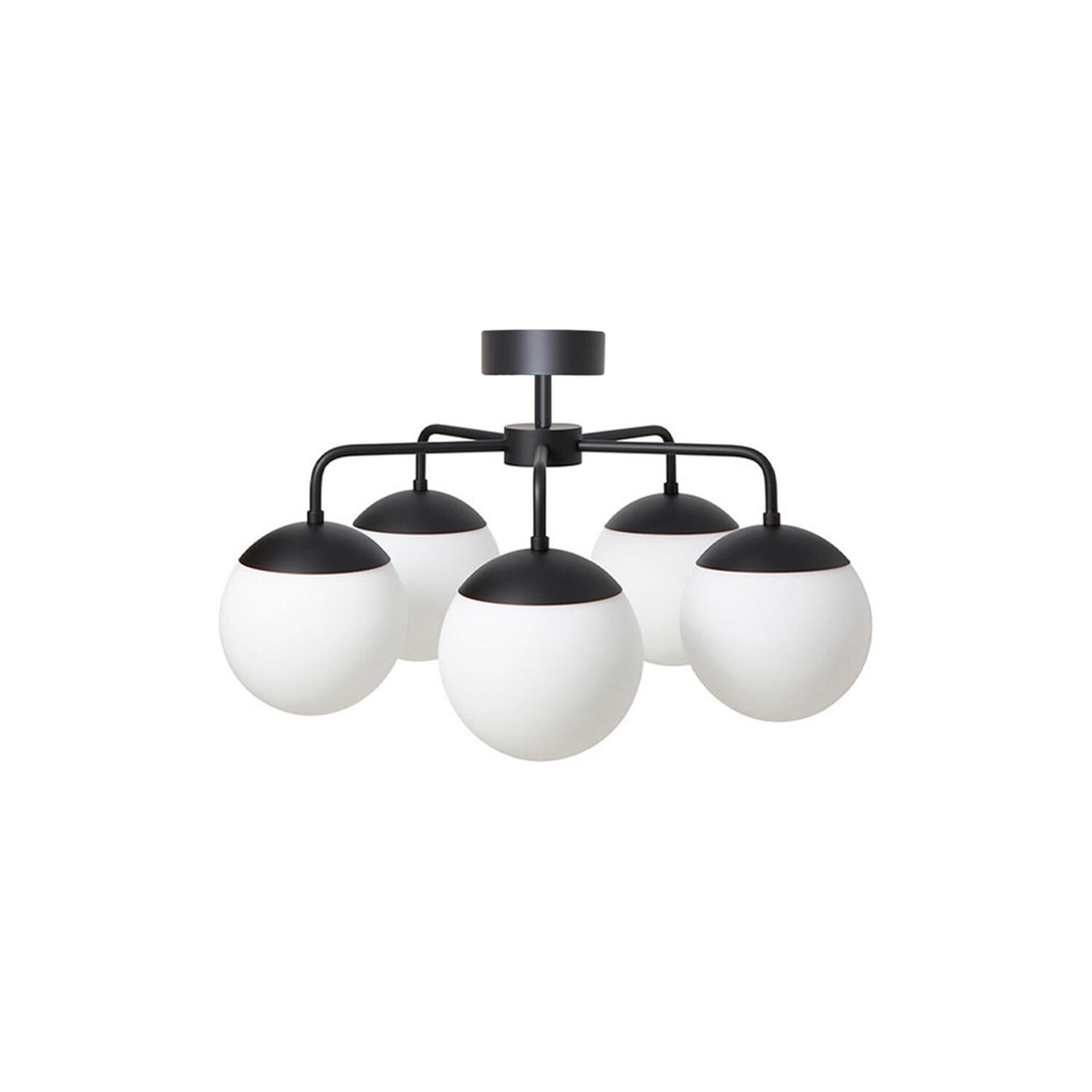 Lord 5 Chandelier, black/opal