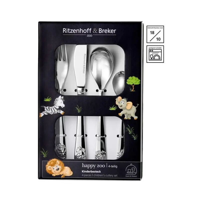 Besteckset 4-teilig Happy Zoo