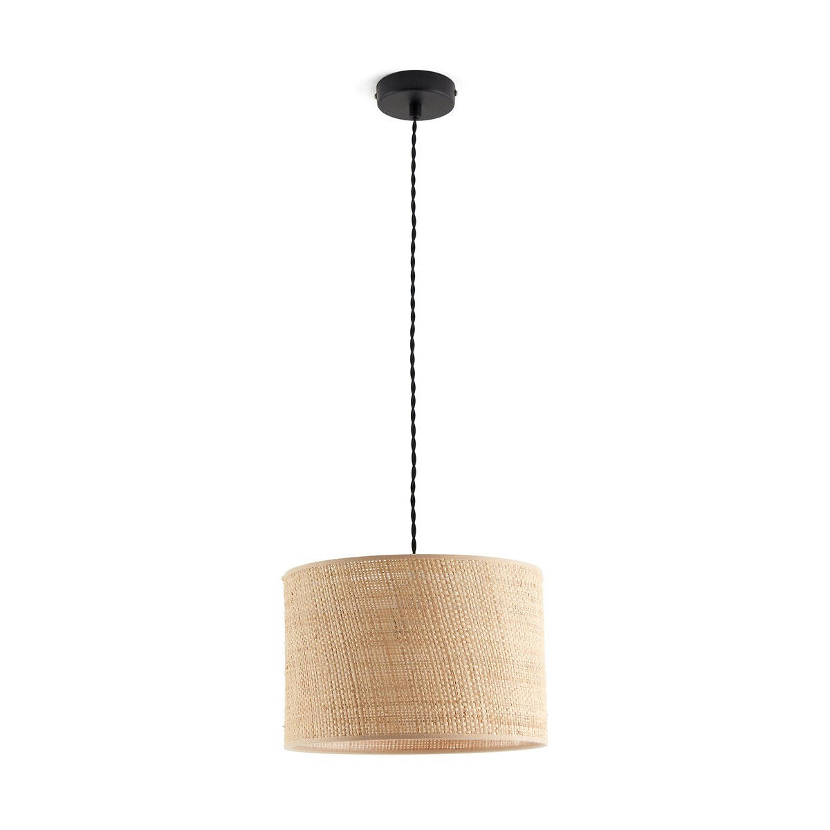 Suspension/Abat-jour en raphia Ø30 cm, Dolkie