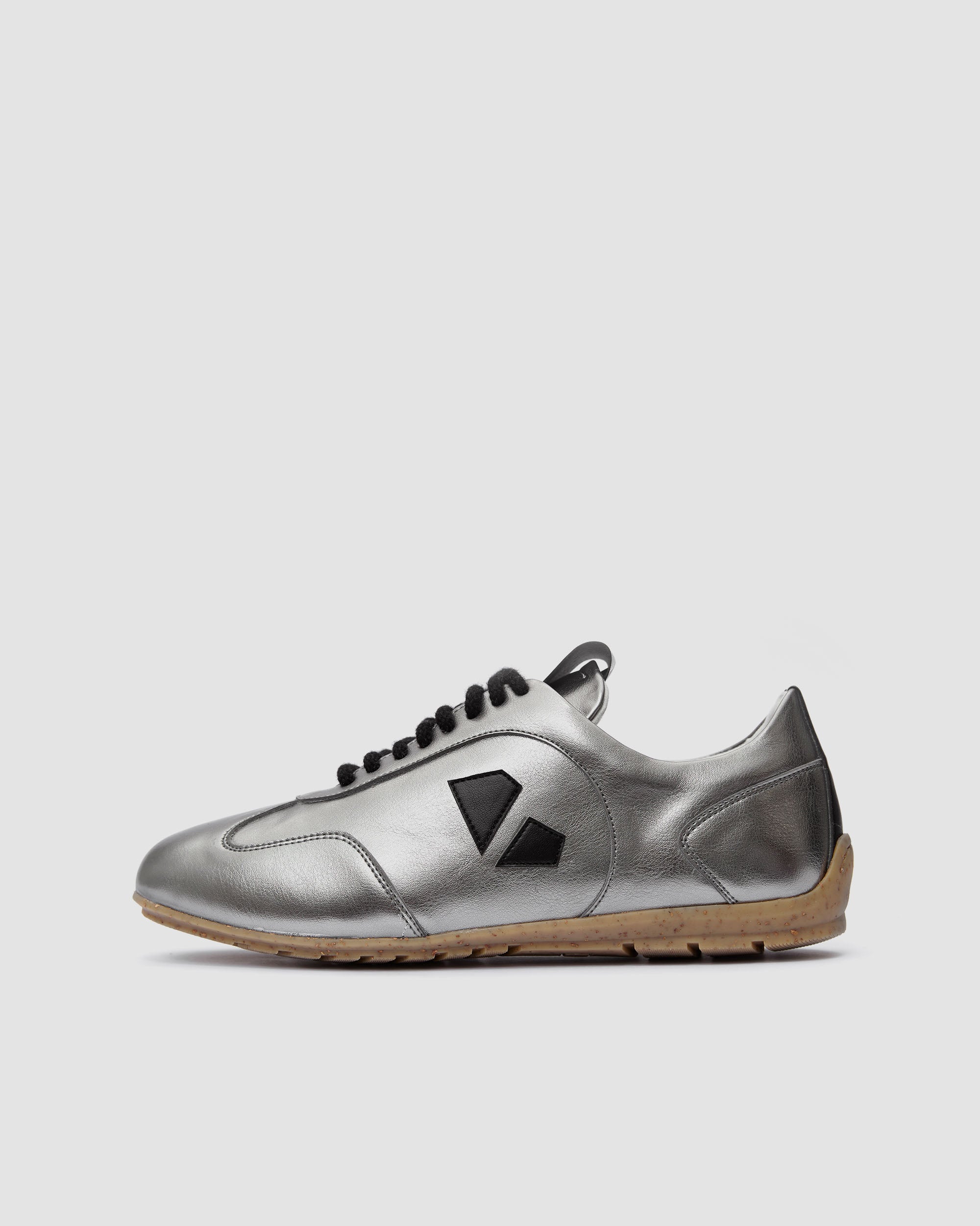 BOHEMA - Racer Sneakers Metaliczne, ze skóry roślinnej, polska rodzinna marka - outlet