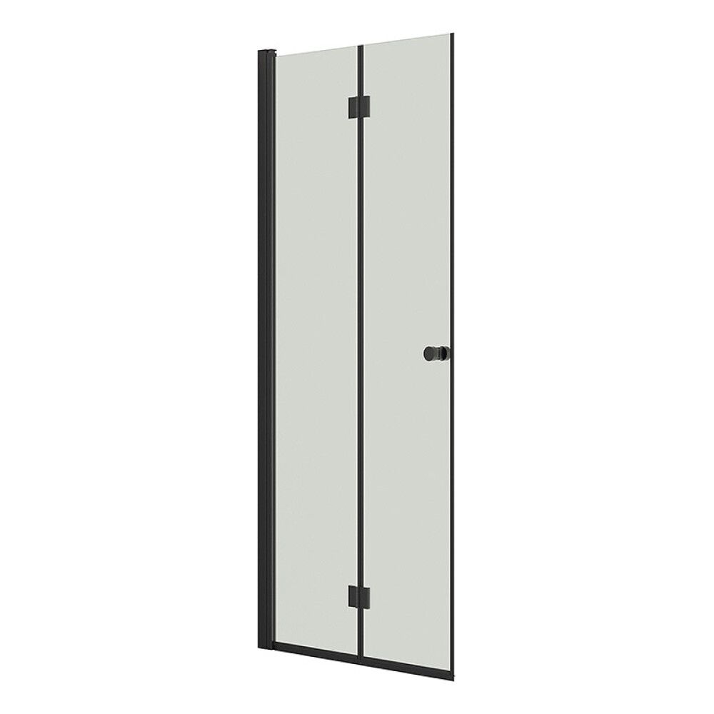 DUSJDØR SCANBAD FLEXI B90 FOLDBAR KLARGLASS 90CM SVART
