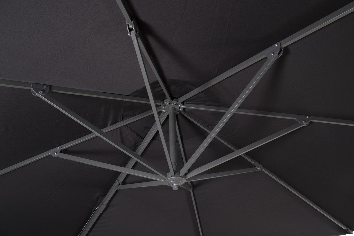 Rebellenclub Vio Parasol - ø350 cm - Zwart