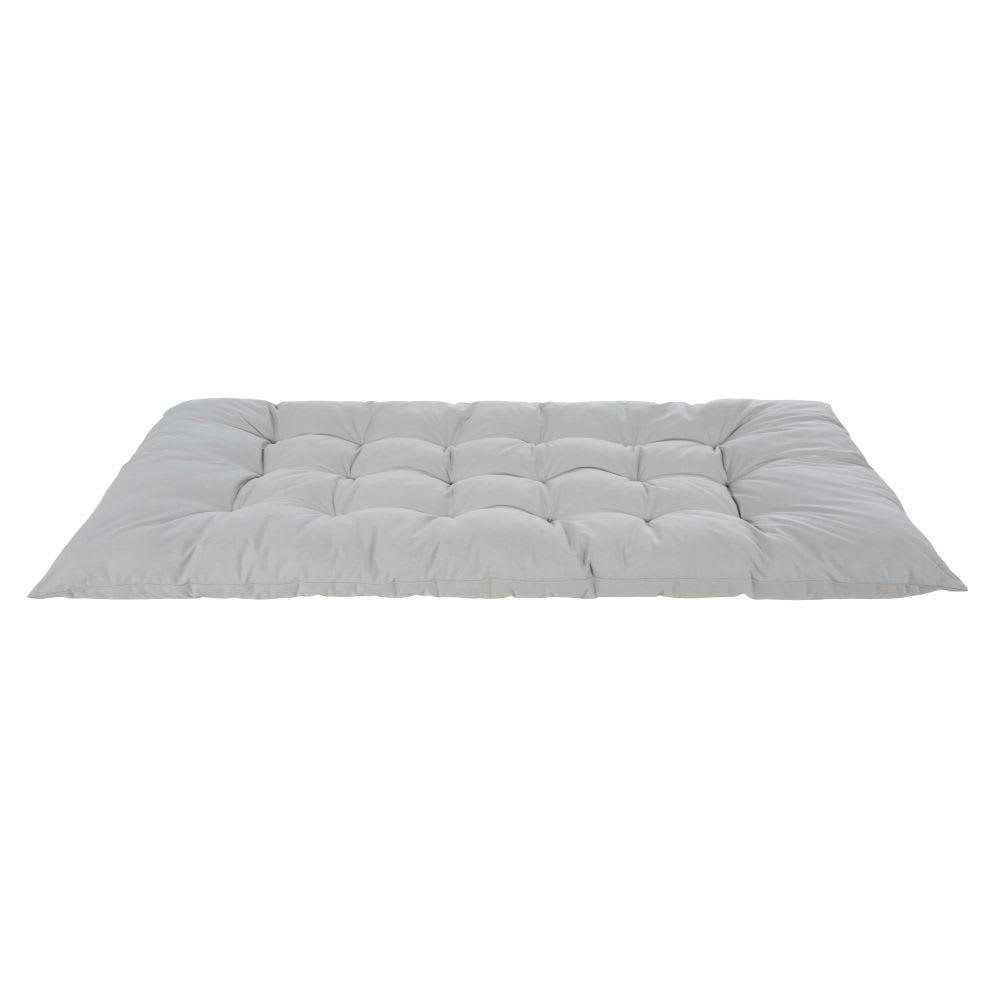 - Matelas de sol en coton gris 60x120
