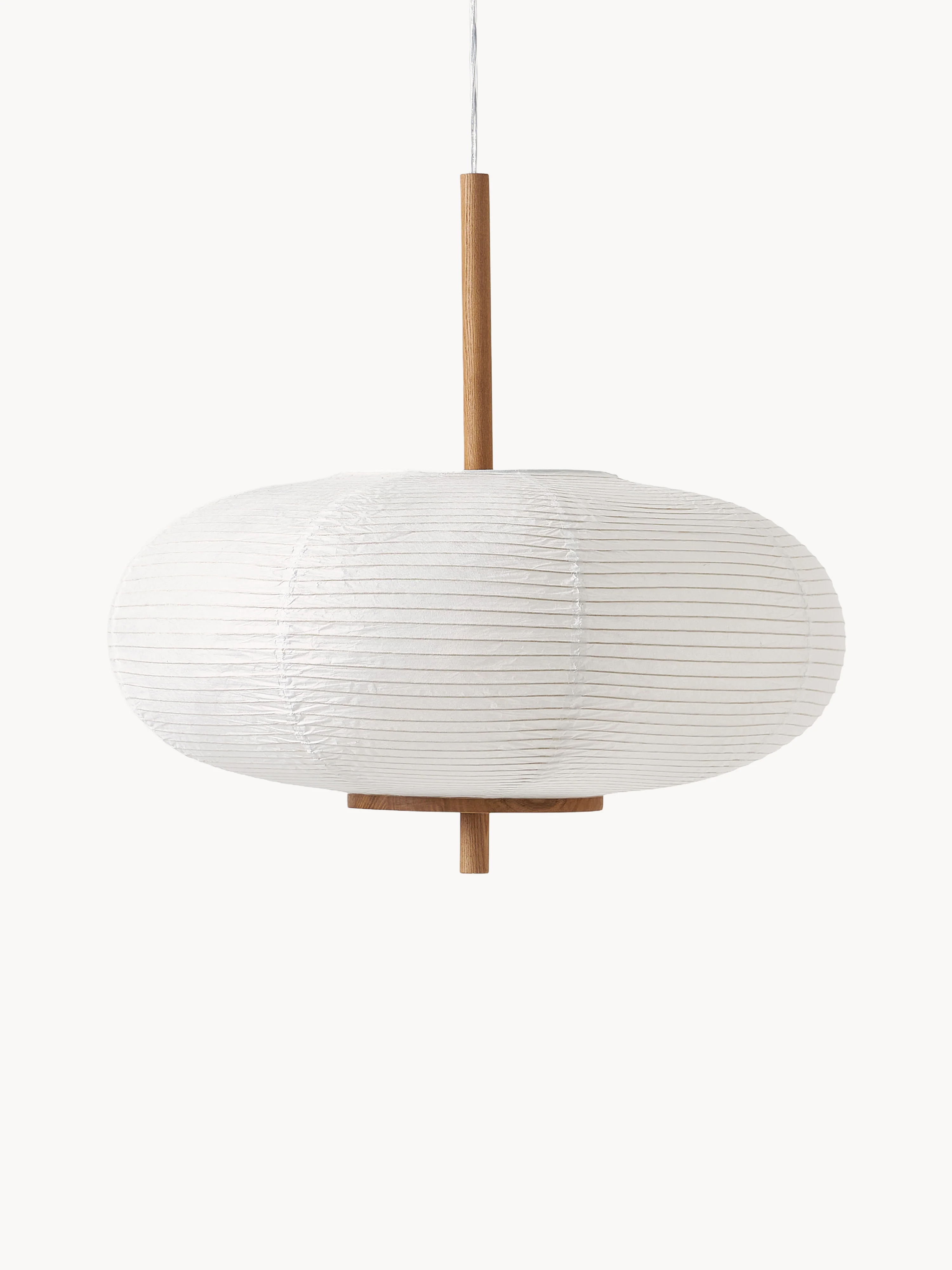 Design-Pendelleuchte Misaki aus Reispapier