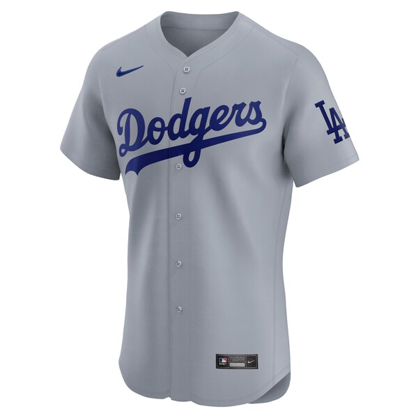 Los Angeles Dodgers Nike Alternate Vapor Premier Elite Patch Jersey - Gray