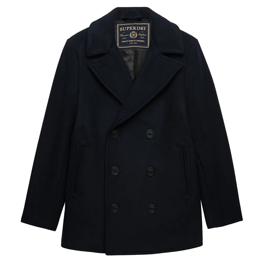 Superdry Merchant Wool Blend Pea coat