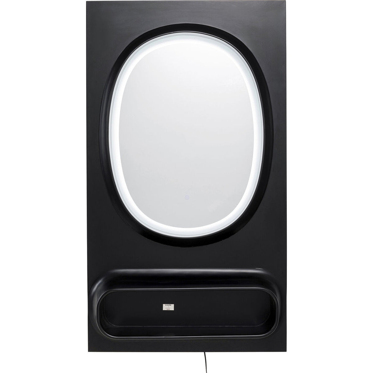 Kare Design Spiegel Aero LED 141x80cm zwart