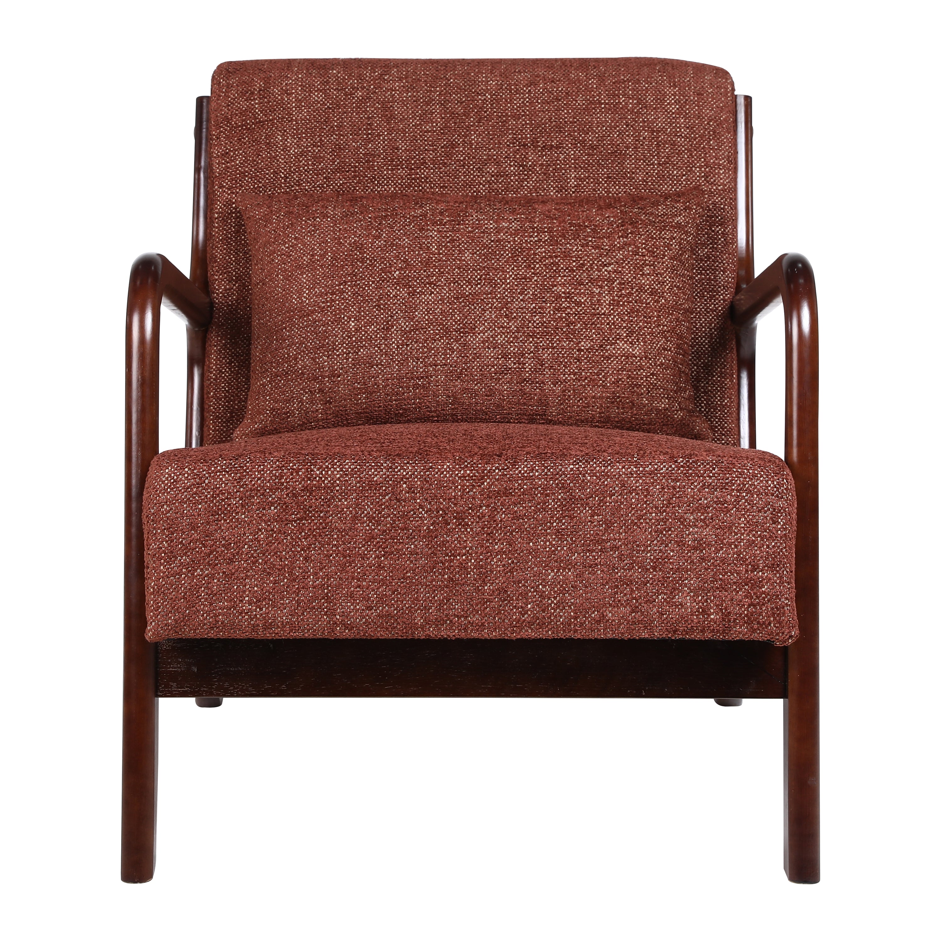 by fonQ Wise Fauteuil - Walnoot - Wijnrood