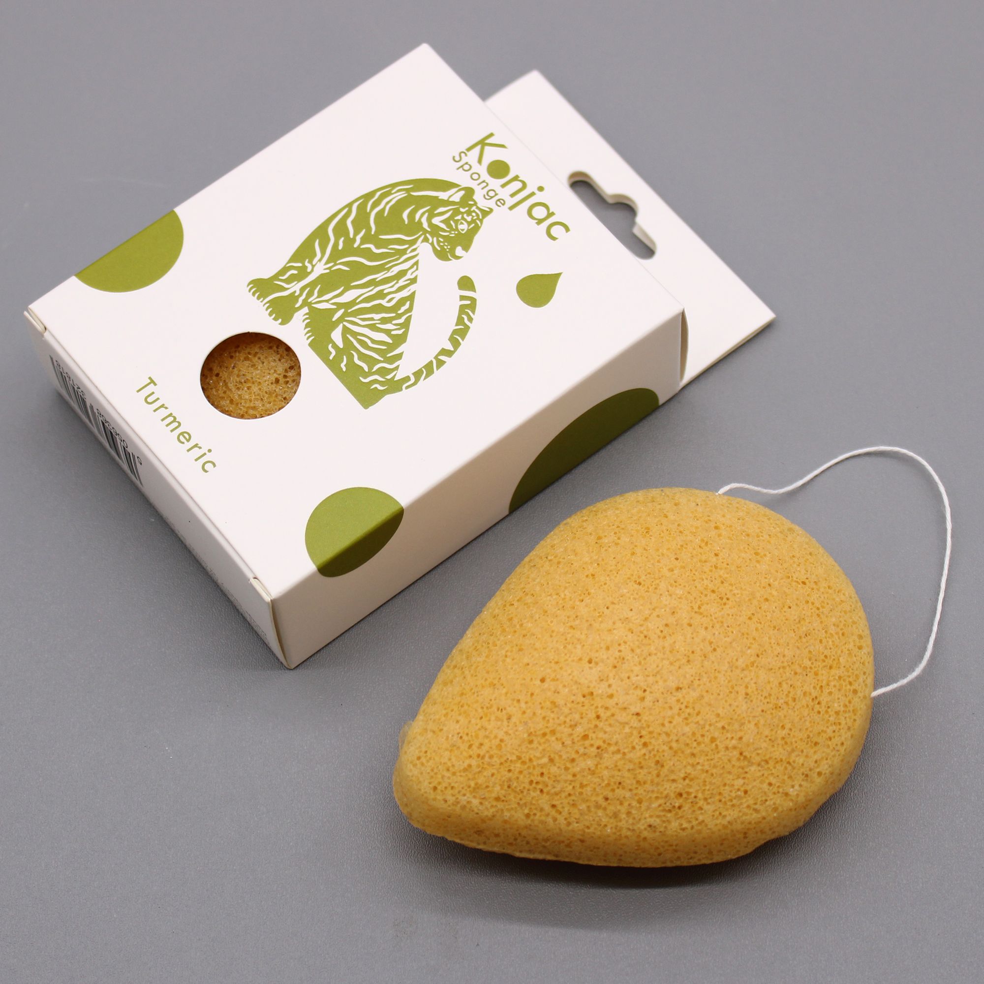 KDMD Teardrop Konjac Sponge - Turmeric - Anti-wrinkle