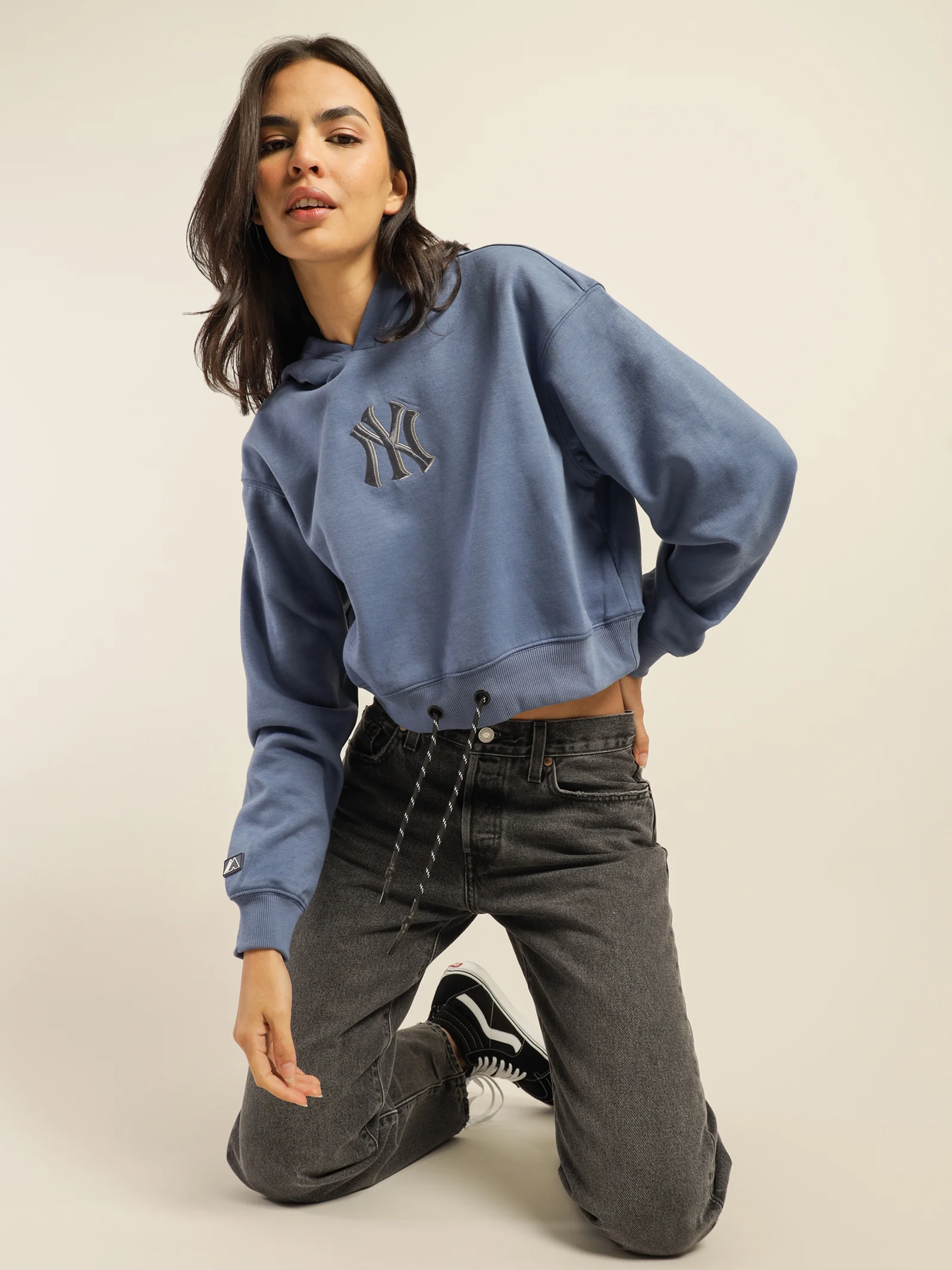 Yankees Cropped Hoodie