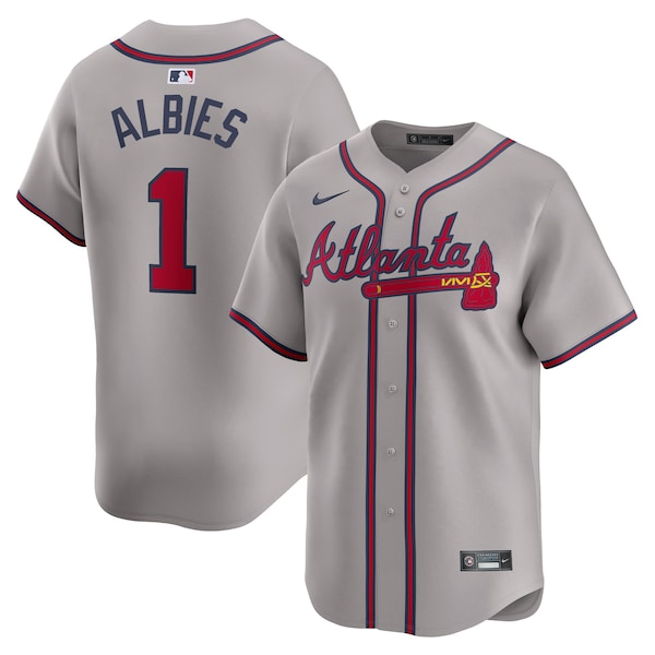 Ozzie Albies Atlanta Braves Nike Away Limited Player Jersey - Gray/White