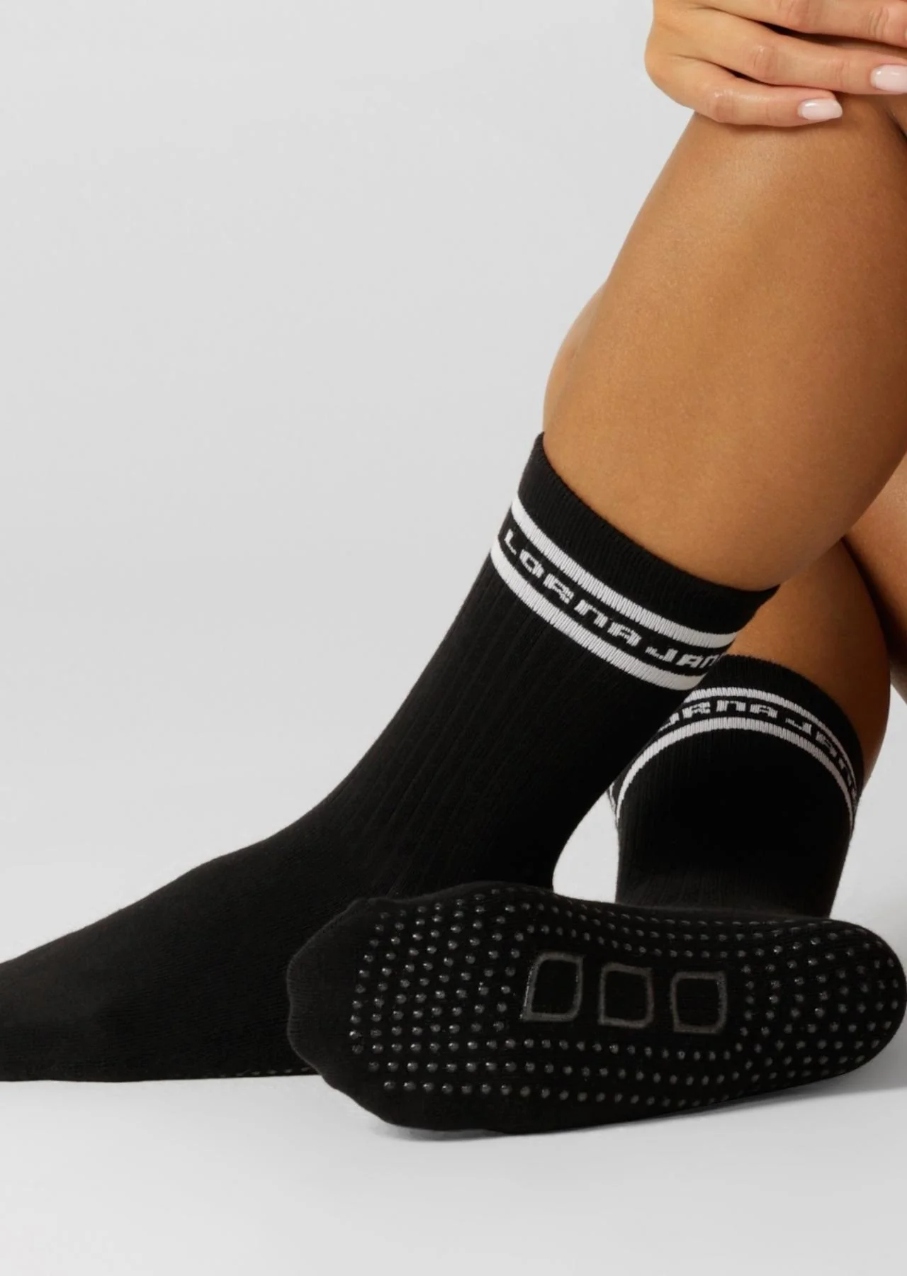 Pilates Grip Crew Socks
