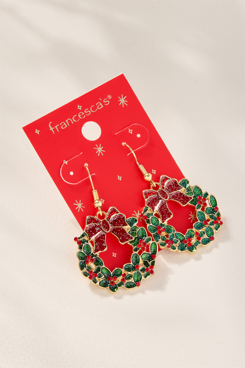 Sparkle Wreath Drop Earrings
