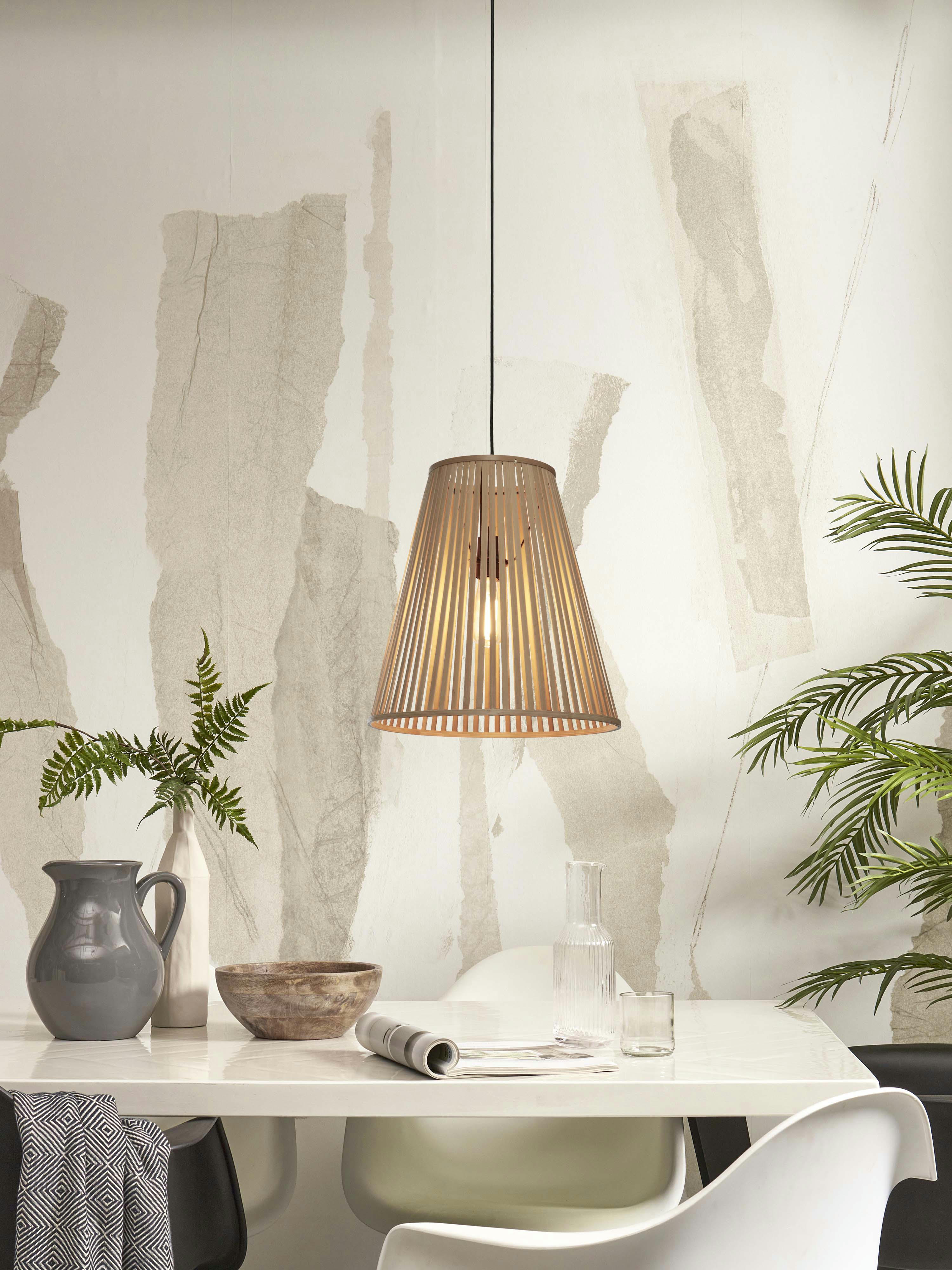 MERAPI - Suspension bambou  naturel, h. 42cm