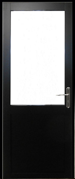 Bloc Porte Atelier Noir Sans Meneau H204 X L73 Cm Côte Tableau P.gauche Gd Menuiseries
