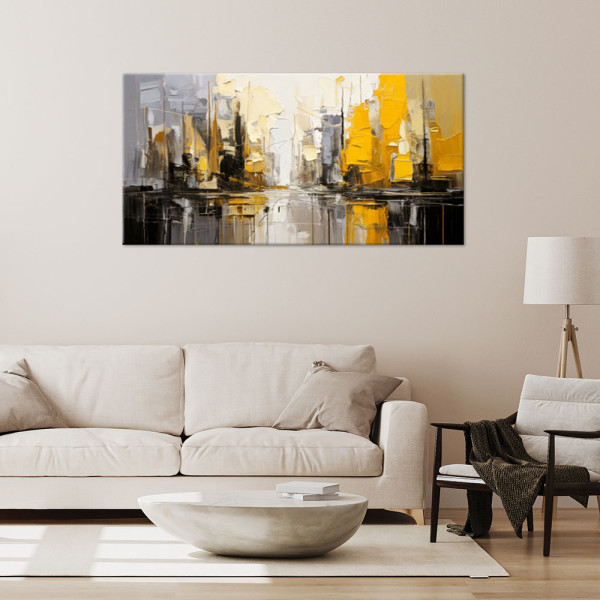 Feeby Obraz do sypialni, Architektura Miasto Abstrakcja 80x40