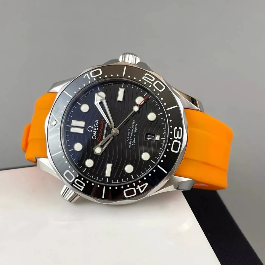 Omega – Seamaster –  Rubber Strap – Orange