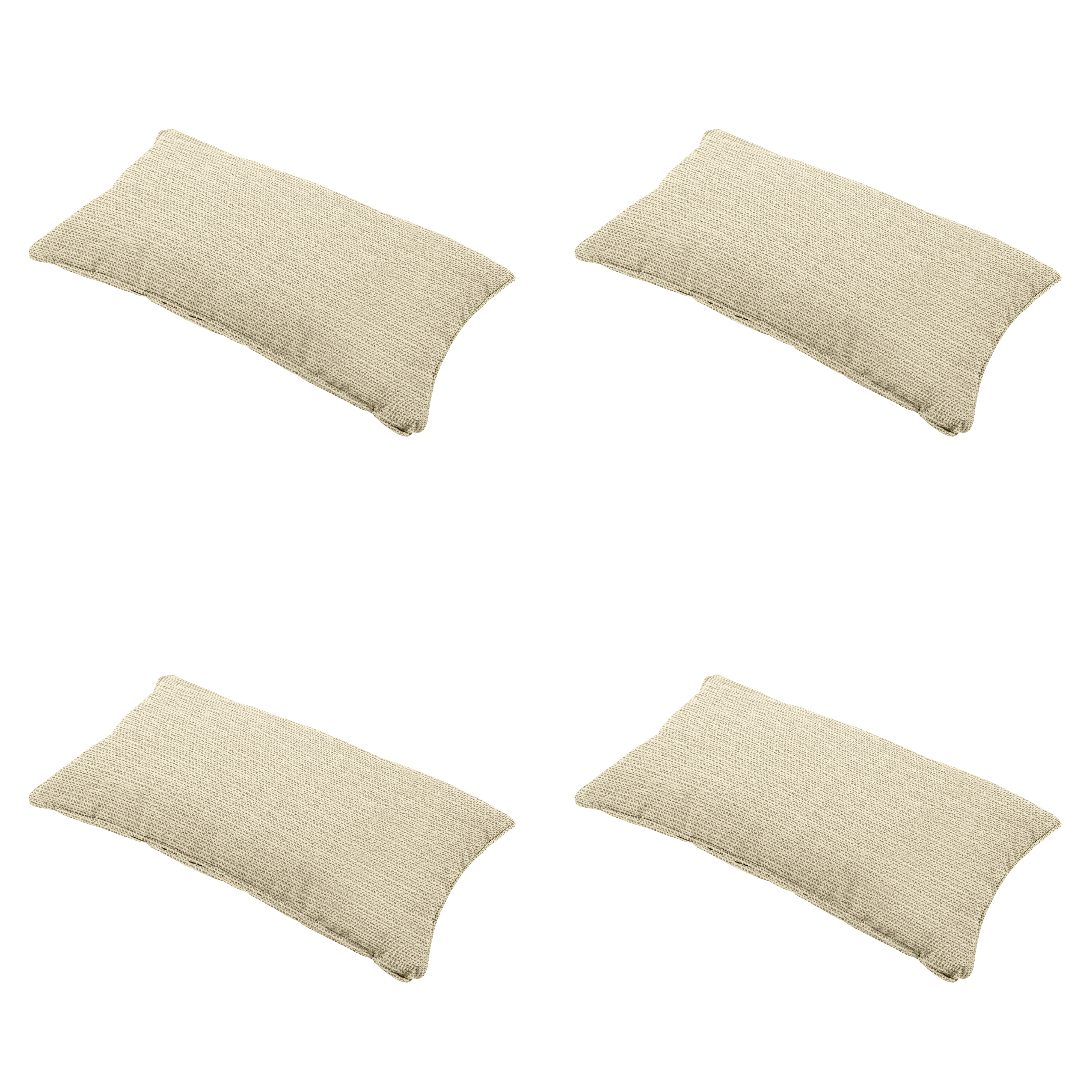 Madison sierkussen Richmond - beige - 30x50x10cm - set van 4