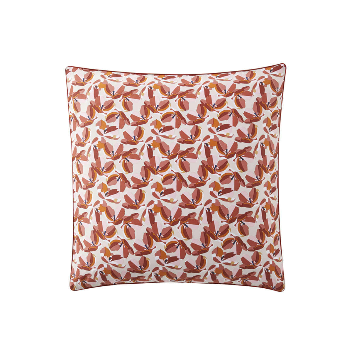 ALLEGORIA - Taie d'oreiller en percale de coton rouge 65x65