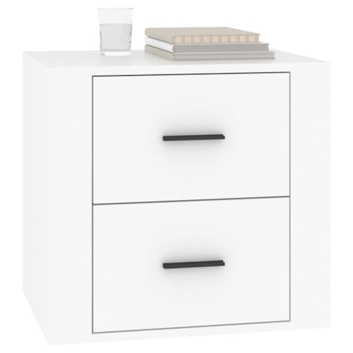 NNEVL Bedside Cabinet White 50x39x47 cm