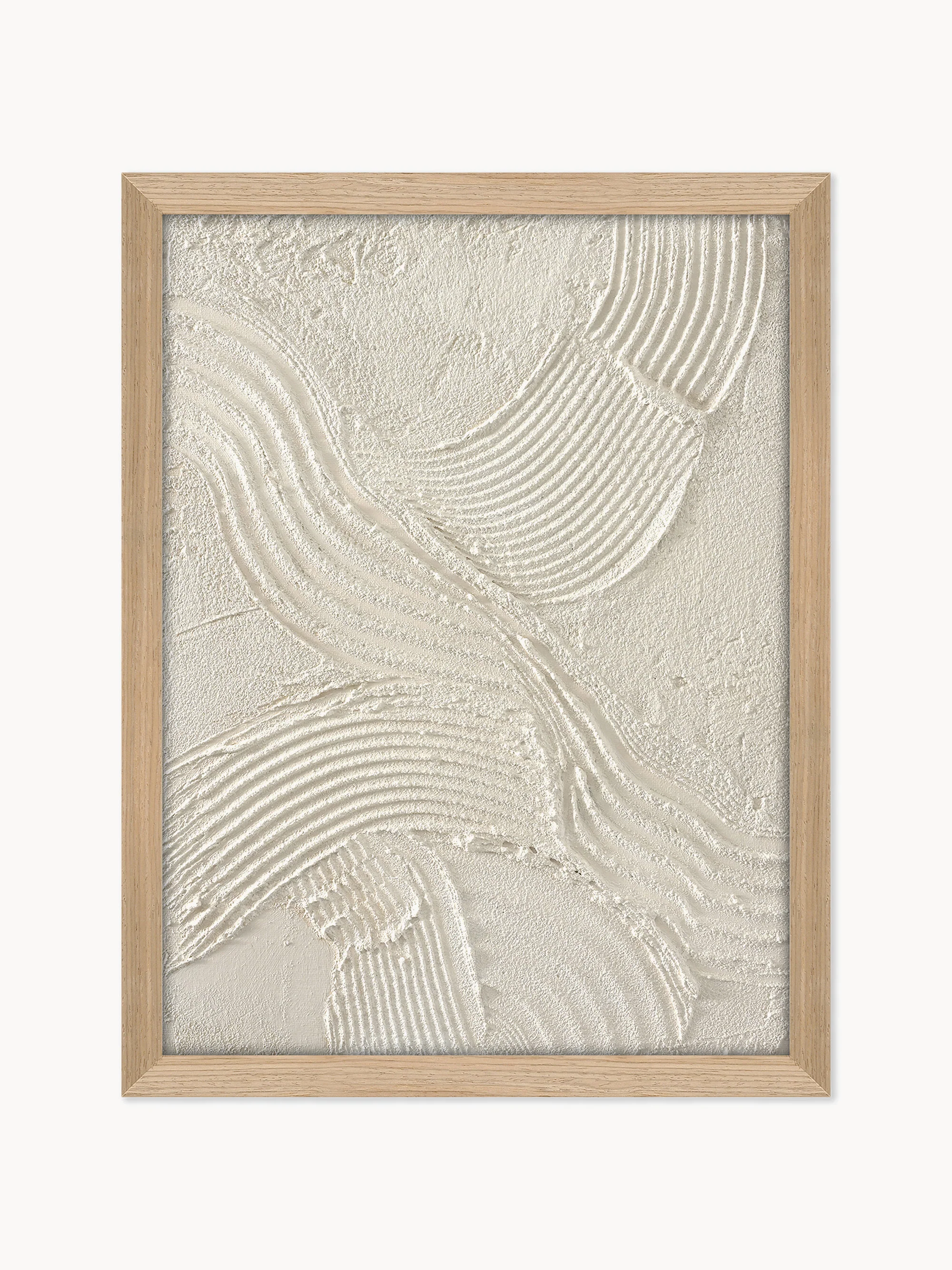 Gerahmtes Gemälde Art Shape II auf Leinwand