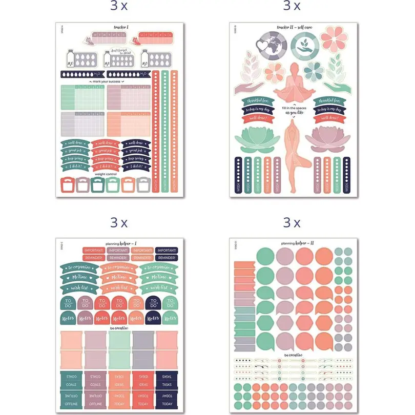 Sticker 12er-Set Stickers