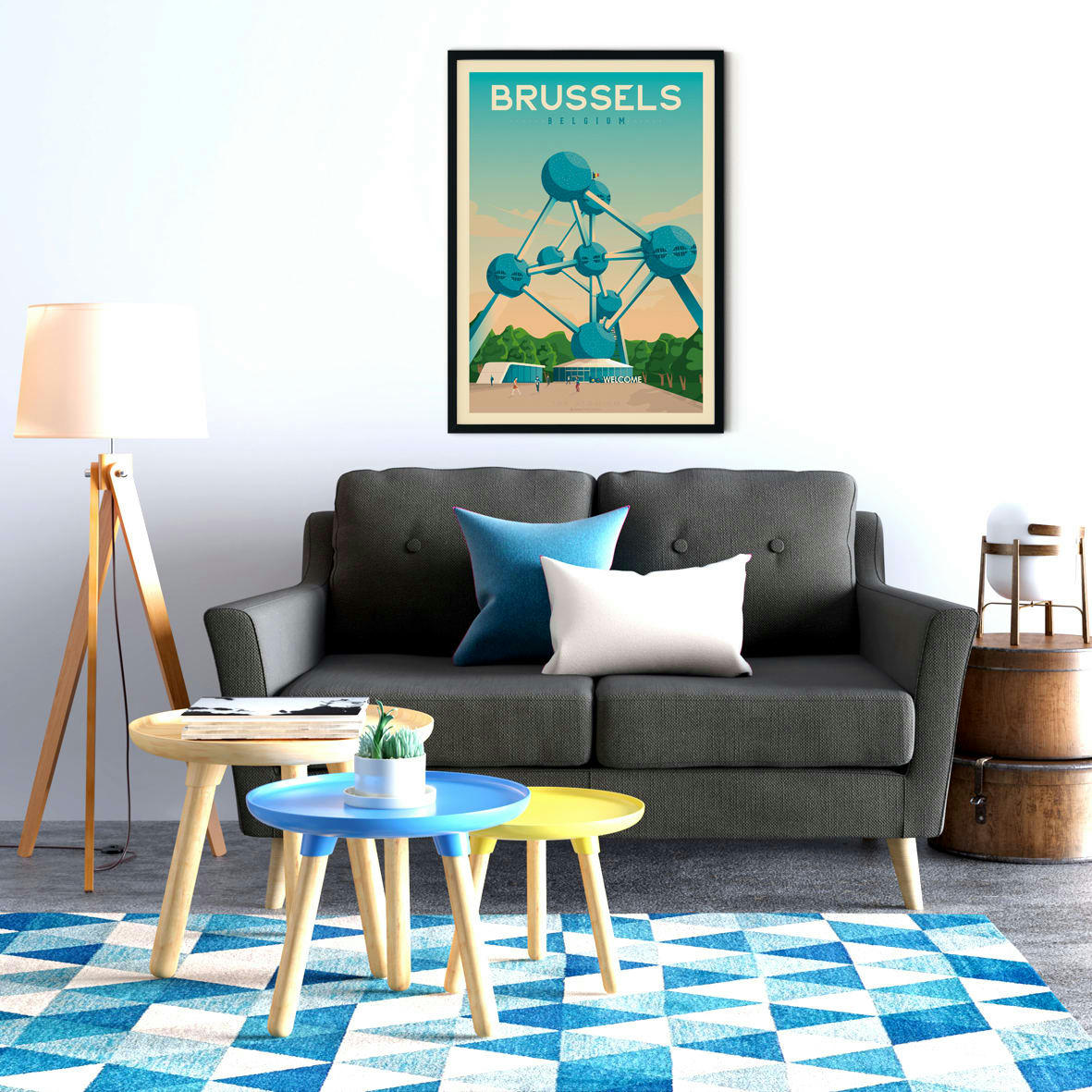 - Affiche Bruxelles  50x70 cm