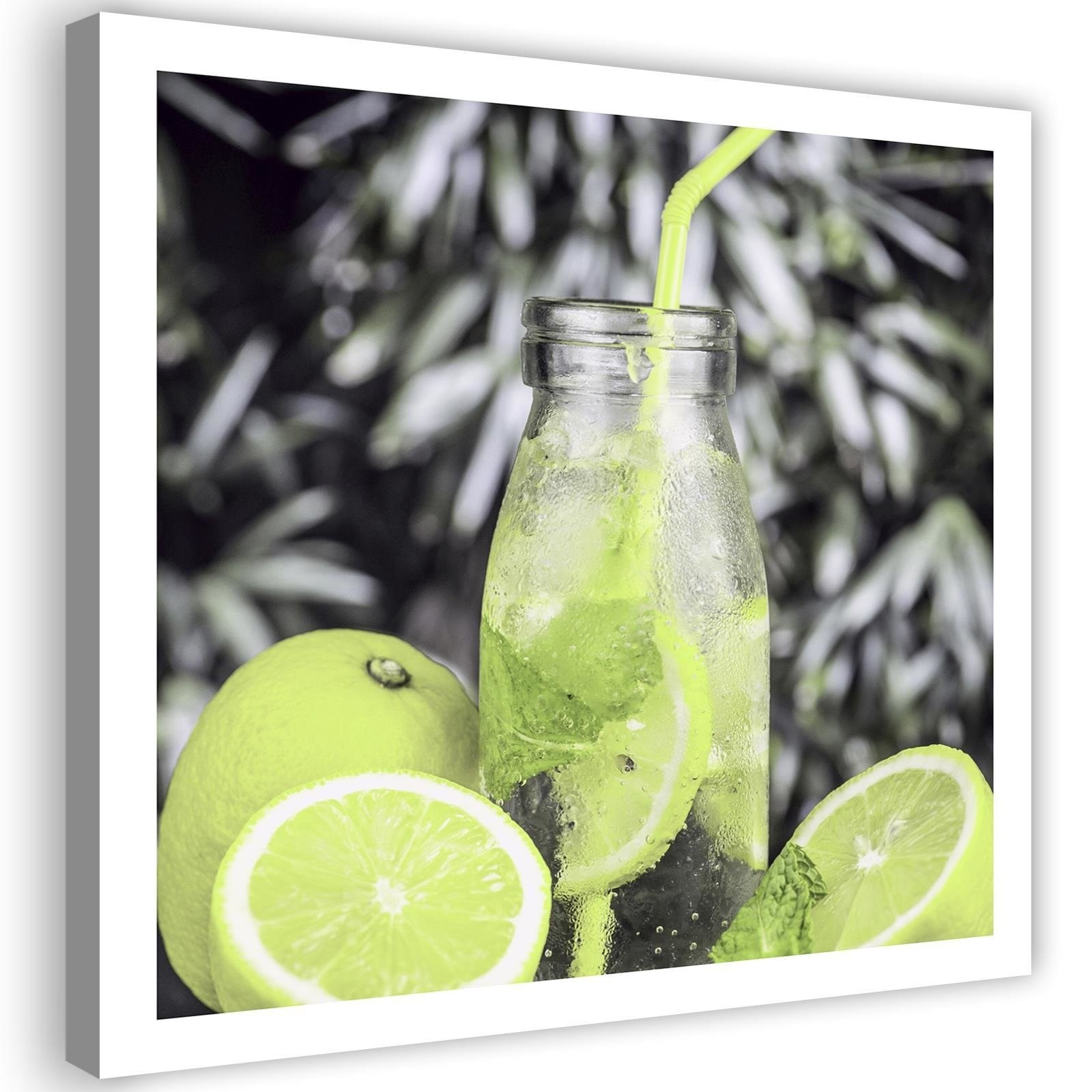 Feeby Obraz na płótnie Napój i limonki 30x30