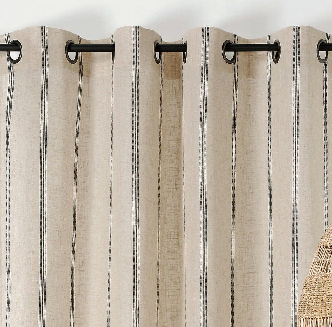 SARAH - Rideau naturel en lin 145x270cm