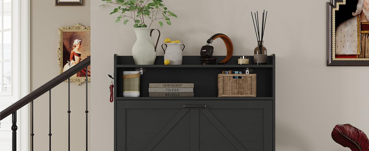 shoe cabinet rattan