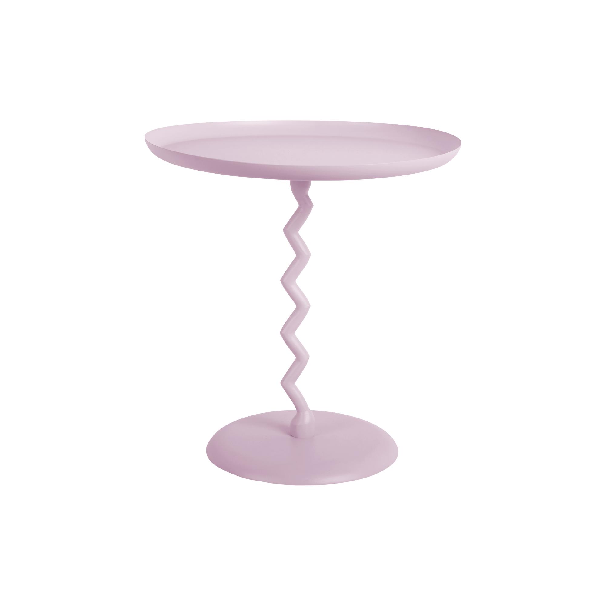 Leitmotiv bijzettafel Zig Zag - paars - Ø40cm