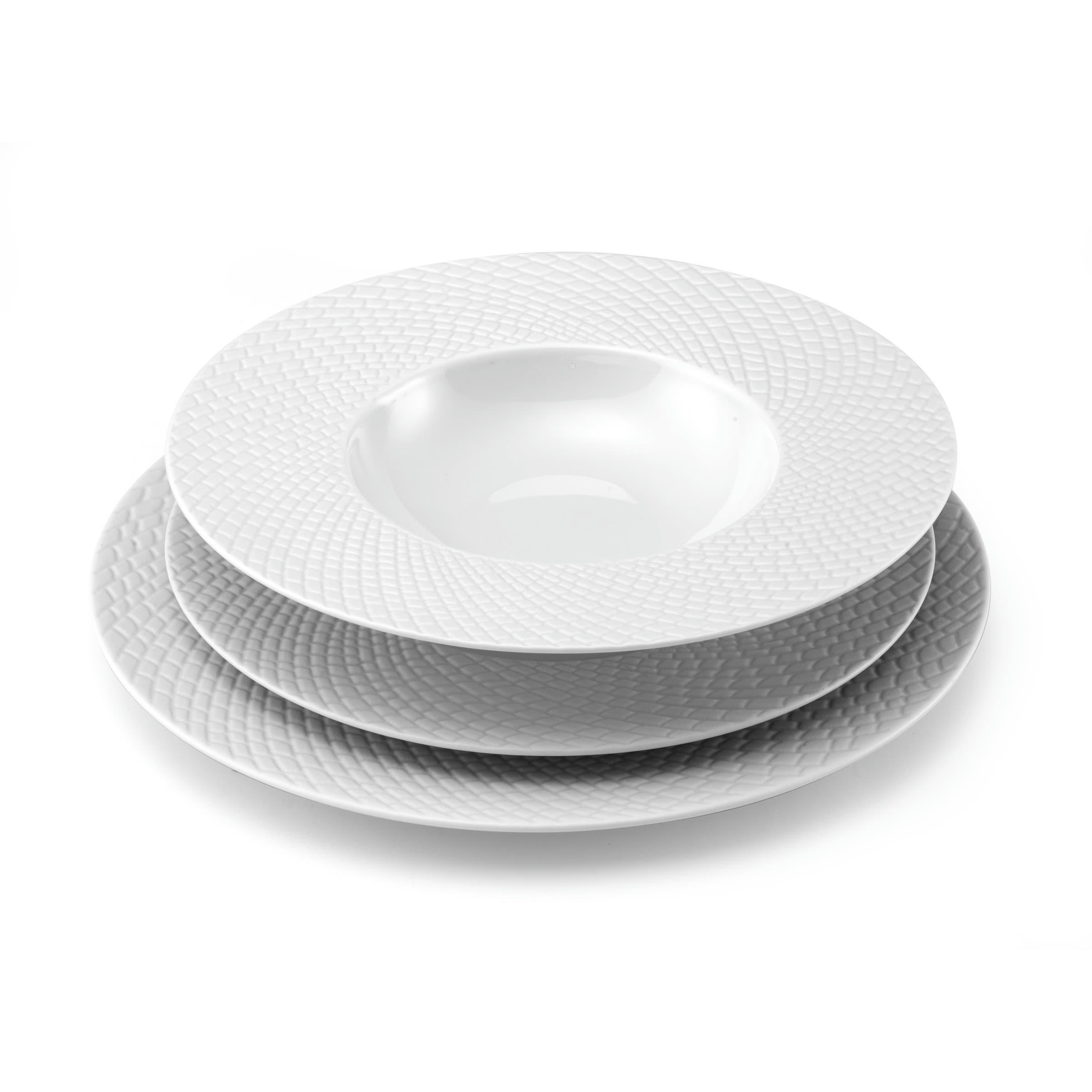 SHERANE - Assiette dessert en Porcelaine Blanc