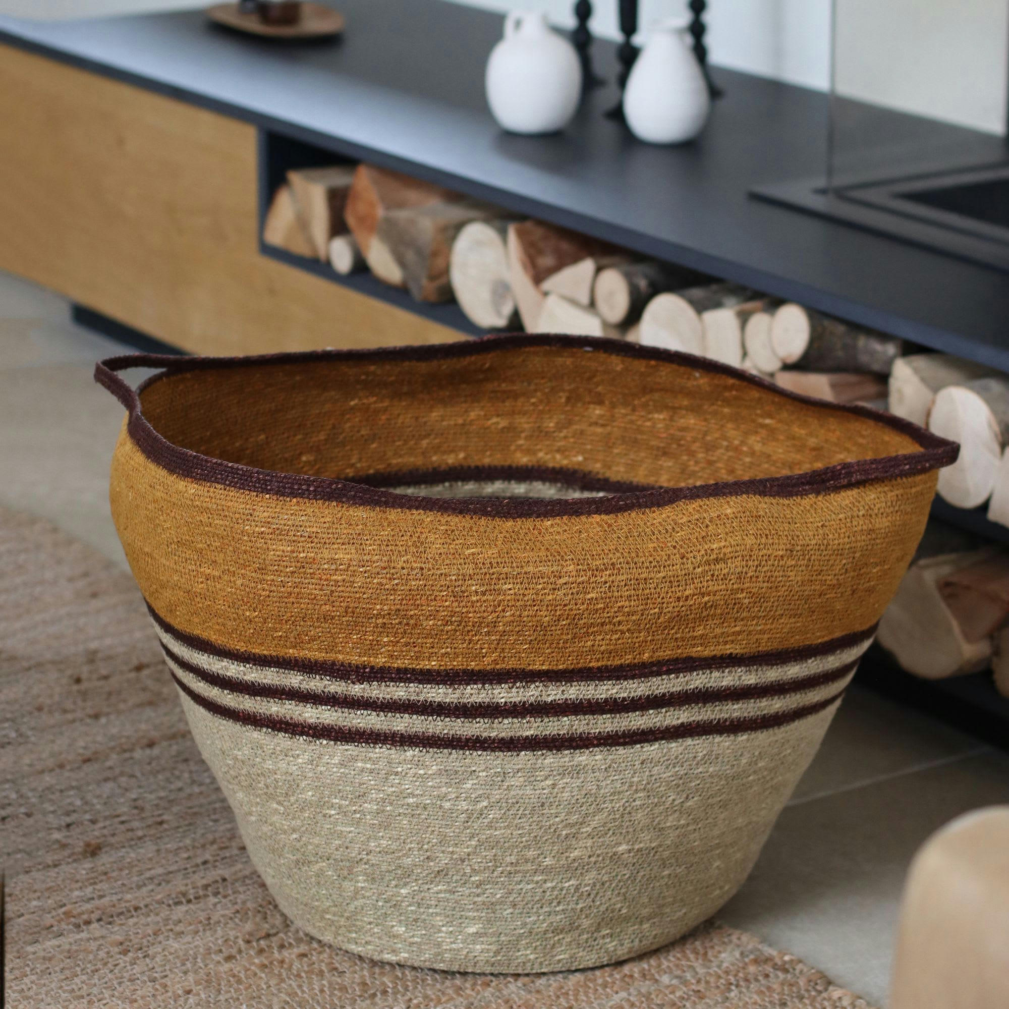 CHOBIE - Panier en jonc de mer h39cm