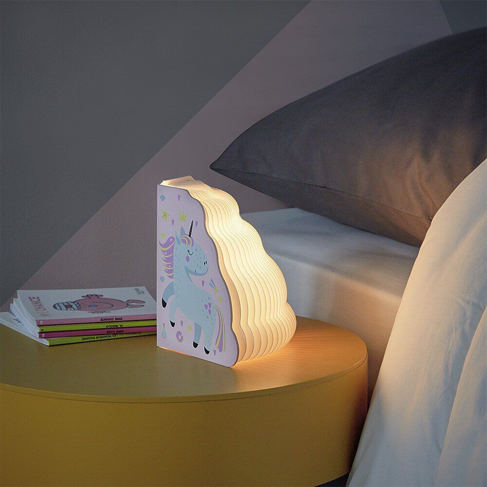 Lampe veilleuse forme livre dépliant