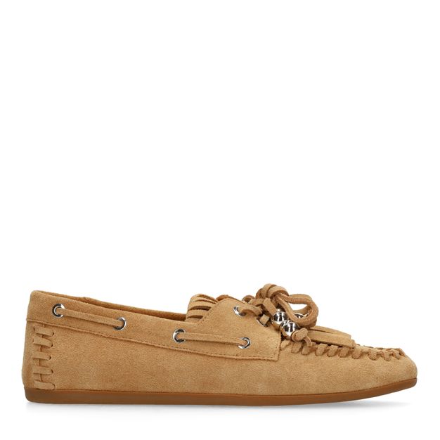 Cognac suède bootschoenen