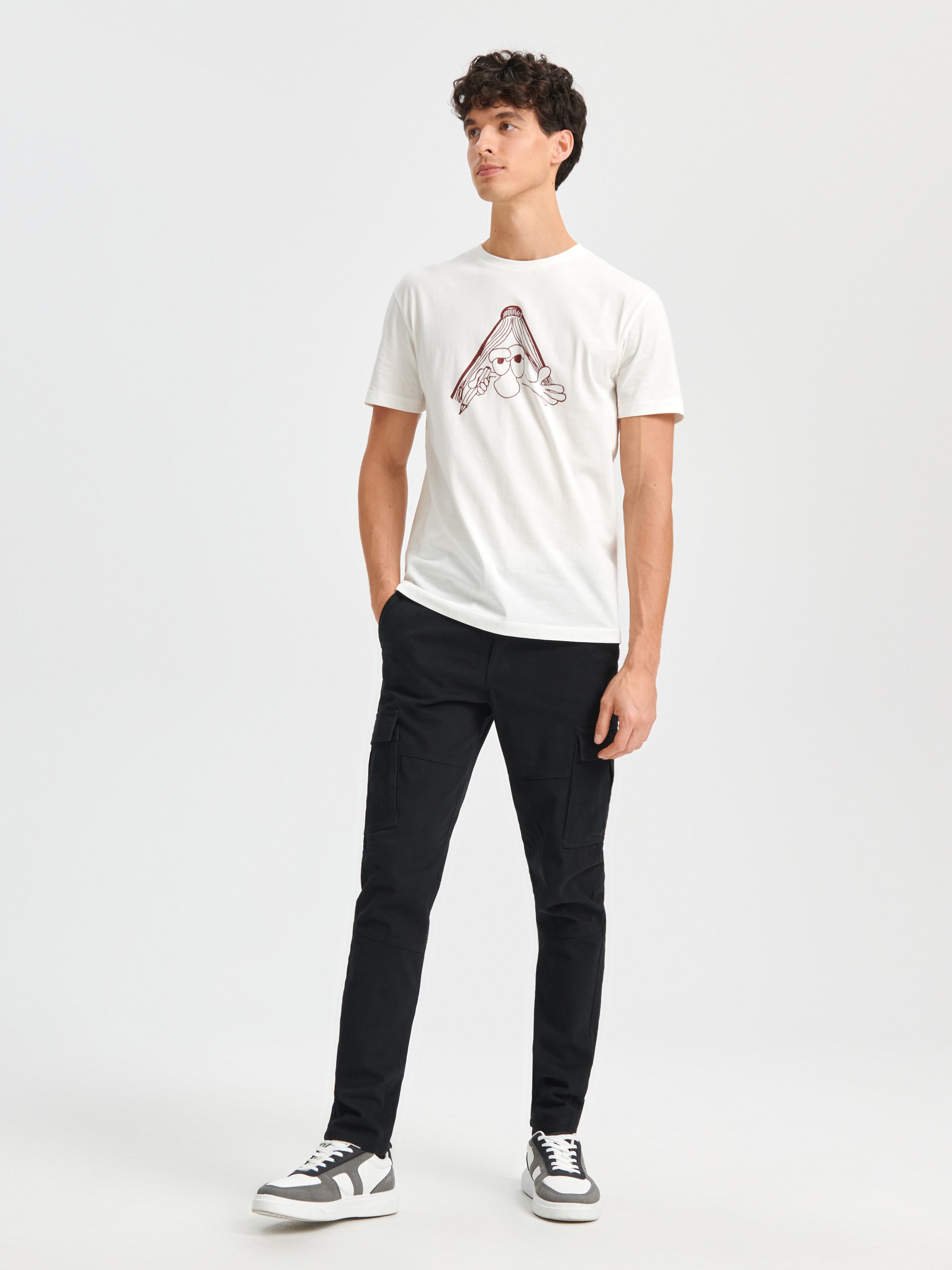 Spodnie slim cargo