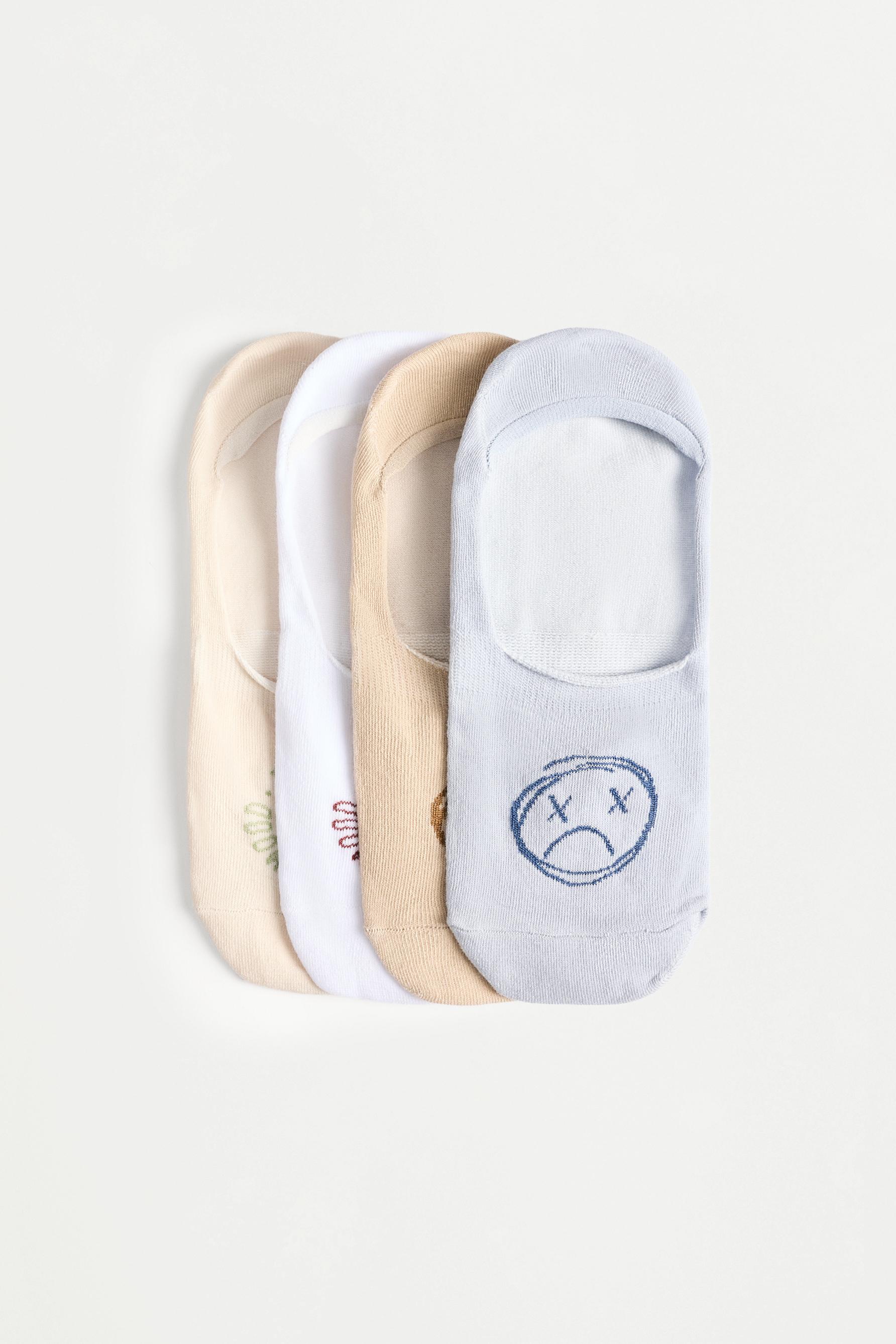 Calcetines invisible combinados (Pack 4)