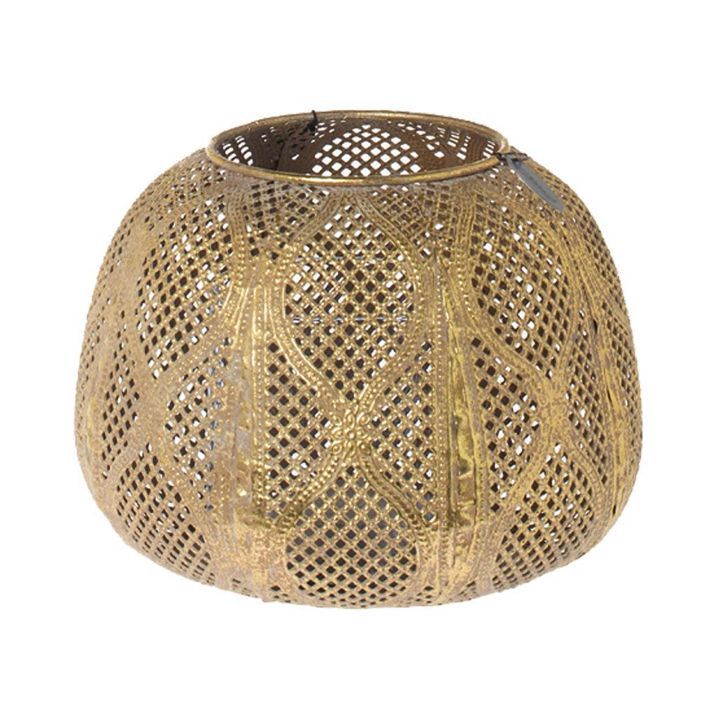 - Déco Photophore pour Bougie votive en métal 16 cm