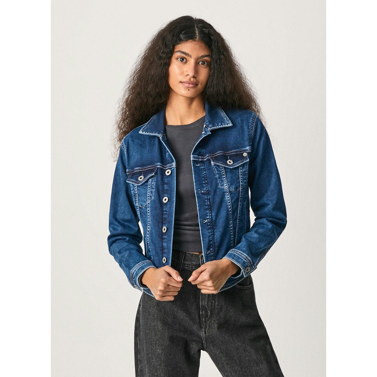 Veste courte en jean