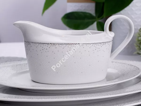 Serwis obiadowy na 12 osób (43 el.) Ćmielów - Jenny G856 Pearls