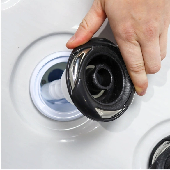 Whirlpool, 228 x 99 x 228 cm, braun, 6 Sitzplätze