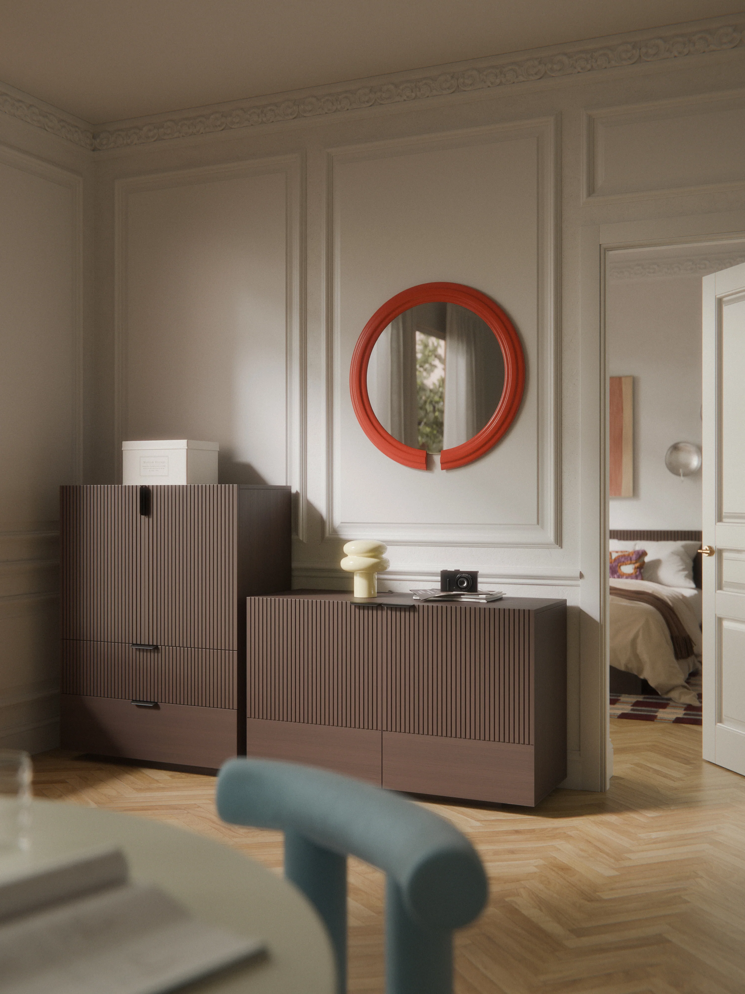 Holz-Highboard Sato