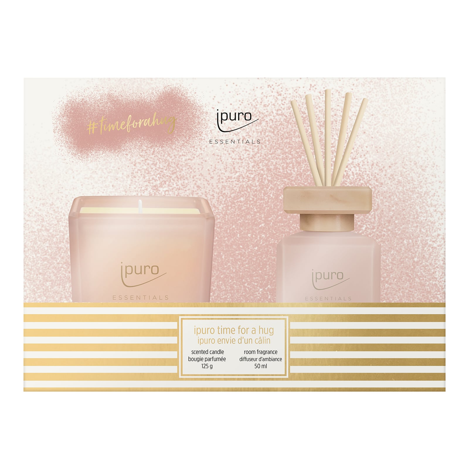ipuro ESSENTIALS Geschenk-Set Time for a Hug Rosa, 2 -tlg., 50 ml