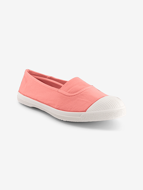 Tennis elastique femme rose tendre